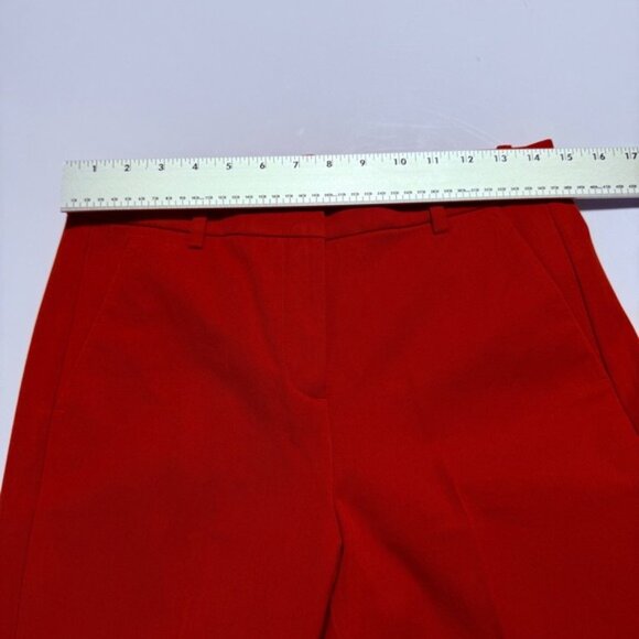 J.Crew Kallie Pant Red Straight Leg Ankle Pants Flat Front Womens Size 6 NWT - Picture 7 of 9